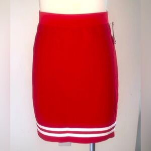 Tennis-Inspired Red Pencil Skirt - GUESS